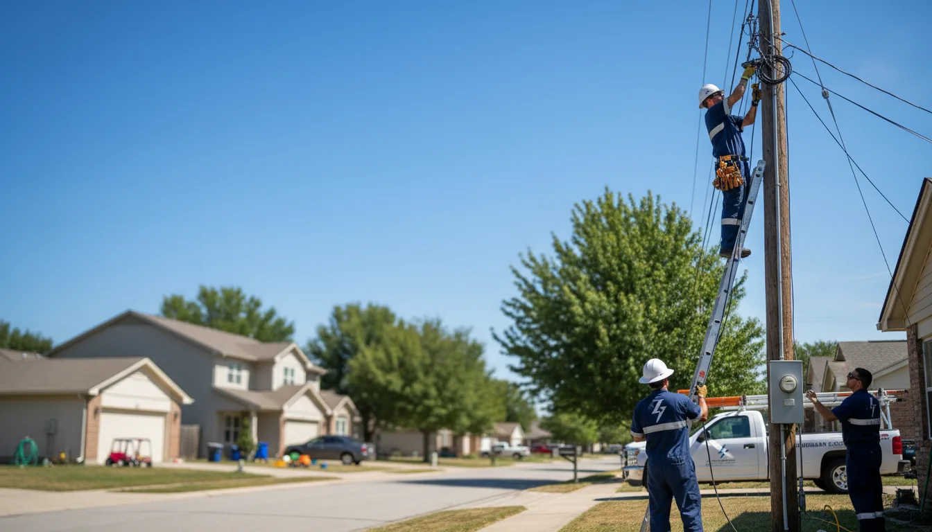 Residential electrician providing installation services in Dunlap, TN